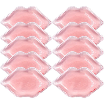 10 PCS Lip Ice Pack - Reusable Gel Ice Pads for Lip Care, Anti-Aging, Swelling Relief & Pain Reduction