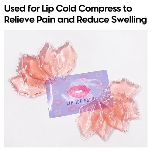 10 PCS Lip Ice Pack - Reusable Gel Ice Pads for Lip Care, Anti-Aging, Swelling Relief & Pain Reduction - görsel 7