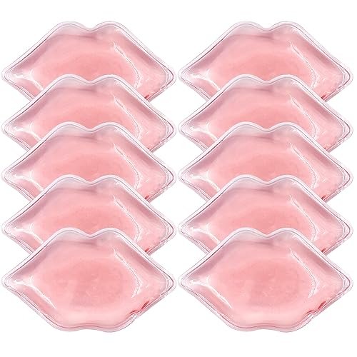 10 PCS Lip Ice Pack - Reusable Gel Ice Pads for Lip Care, Anti-Aging, Swelling Relief & Pain Reduction - görsel 1