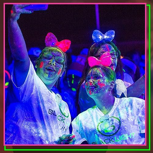 Tenceur 48 Pcs Glow in The Dark Face Body Paint Makeup Kit - UV Black Light Fluorescent Crayons for Adults & Kids, 6 Colors Avelisse