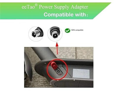 eeTao 42V AC/DC Adapter Charger Compatible with AovoPro M365 ES60 EW6 ES80 365 Go M1 Aovo Pro AP07 36V 10.5Ah 378Wh 350W Lithium Battery Avelisse