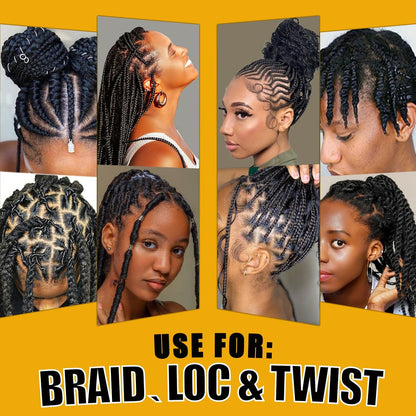 Edge Control Wax for Women – Strong Hold, Non-Greasy Smoother Gel for Black Hair, No Flaking or White Residue, Braiding & Styling Shine (Pineapple, 6-Pack)