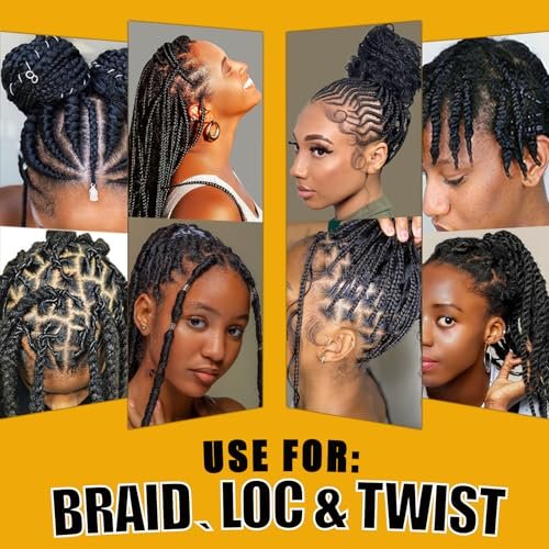 Edge Control Wax for Women – Strong Hold, Non-Greasy Smoother Gel for Black Hair, No Flaking or White Residue, Braiding & Styling Shine (Pineapple, 6-Pack) - görsel 18