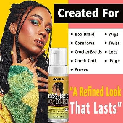 Edge Control Wax for Women – Strong Hold, Non-Greasy Smoother Gel for Black Hair, No Flaking or White Residue, Braiding & Styling Shine (Pineapple, 6-Pack)