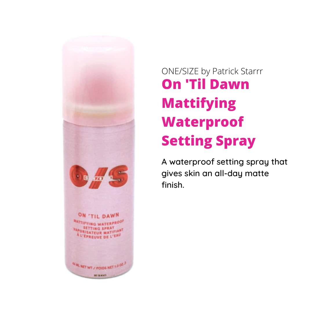 ONE/SIZE by Patrick Starrr Mini On 'Til Dawn Mattifying Waterproof Setting Spray 1 oz/ 46 mL - görsel 4