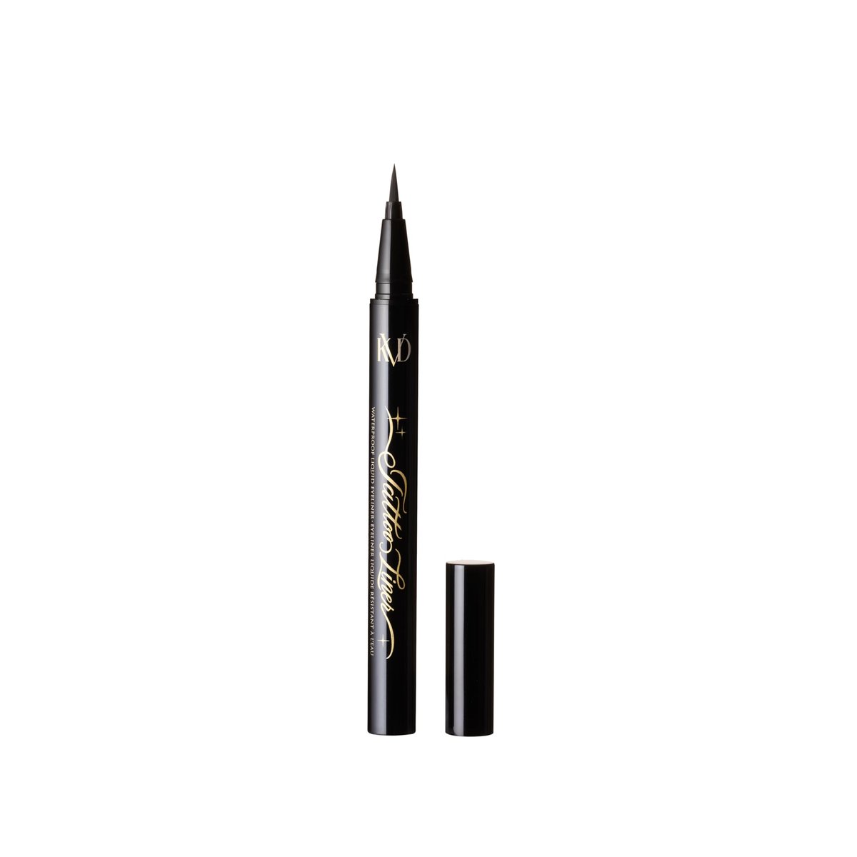 KVD Beauty Mini Tattoo Liner - Vegan Waterproof Liquid Eyeliner, Trooper Black, 0.02 oz Avelisse