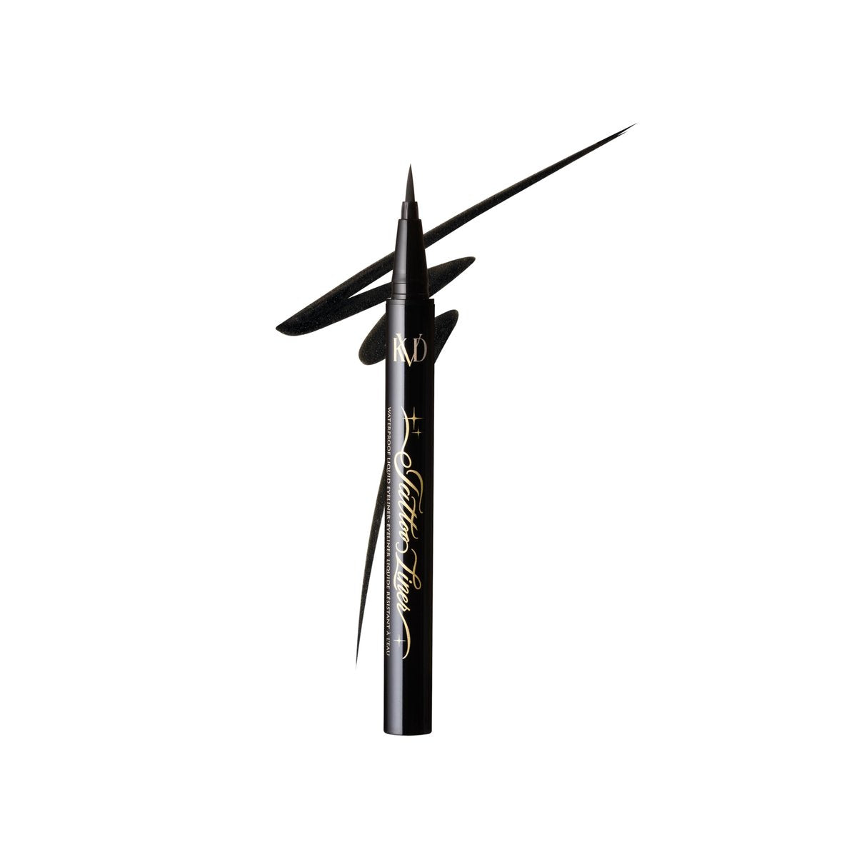 KVD Beauty Mini Tattoo Liner - Vegan Waterproof Liquid Eyeliner, Trooper Black, 0.02 oz Avelisse