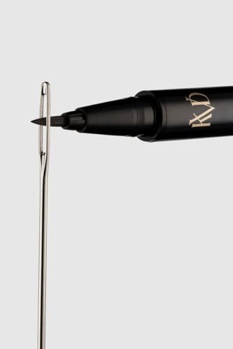 KVD Beauty Mini Tattoo Liner - Vegan Waterproof Liquid Eyeliner, Trooper Black, 0.02 oz Avelisse