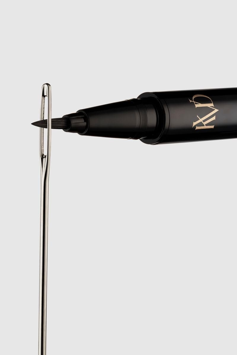 KVD Beauty Mini Tattoo Liner - Vegan Waterproof Liquid Eyeliner, Trooper Black, 0.02 oz Avelisse