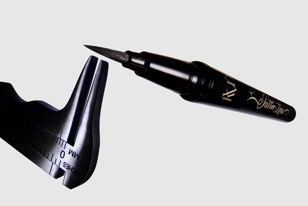 KVD Beauty Mini Tattoo Liner - Vegan Waterproof Liquid Eyeliner, Trooper Black, 0.02 oz Avelisse