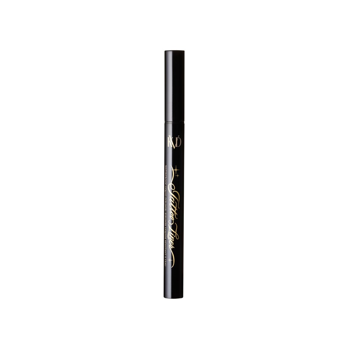 KVD Beauty Mini Tattoo Liner - Vegan Waterproof Liquid Eyeliner, Trooper Black, 0.02 oz Avelisse