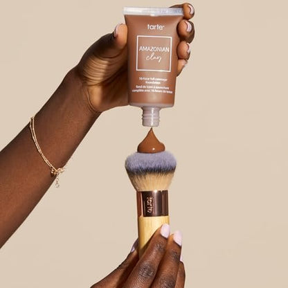 Tarte The Buffer Airbrush Finish Foundation Brush – Full Size, Vegan & Cruelty-Free Synthetic Brush for Flawless Application Avelisse