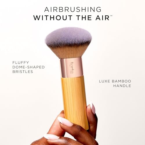 Tarte The Buffer Airbrush Finish Foundation Brush – Full Size, Vegan & Cruelty-Free Synthetic Brush for Flawless Application Avelisse