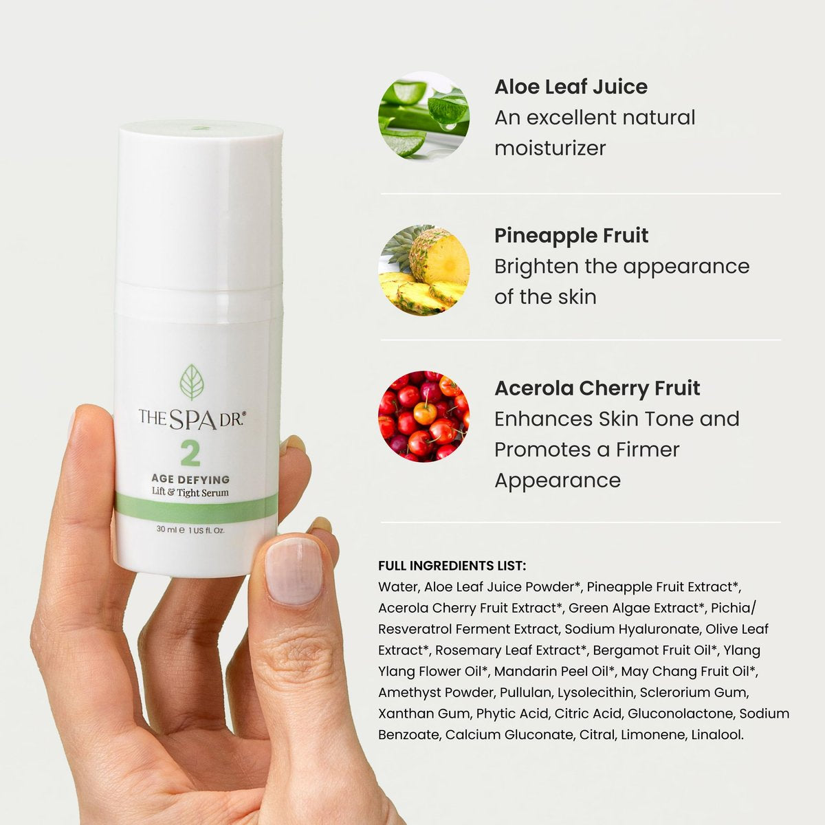The Spa Dr. Antioxidant Serum - Anti Aging Face Serum with Organic Ingredients, pH Balanced, Safe for All Skin Types - 1 Fl Oz (30 Day Supply) Avelisse
