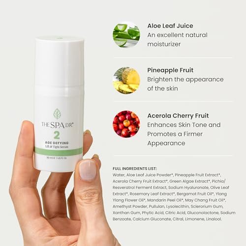 The Spa Dr. Antioxidant Serum - Anti Aging Face Serum with Organic Ingredients, pH Balanced, Safe for All Skin Types - 1 Fl Oz (30 Day Supply) Avelisse