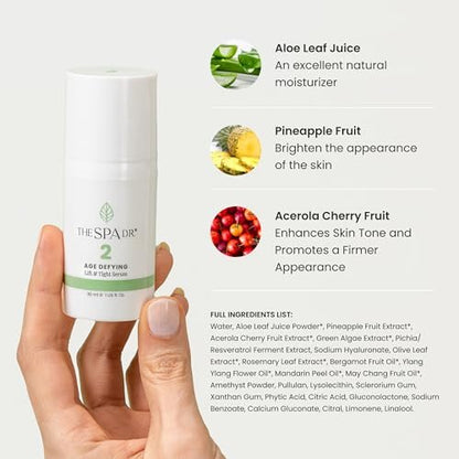 The Spa Dr. Antioxidant Serum - Anti Aging Face Serum with Organic Ingredients, pH Balanced, Safe for All Skin Types - 1 Fl Oz (30 Day Supply) Avelisse