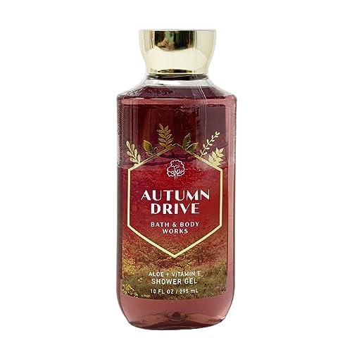Bath & Body Works AUTUMN DRIVE Aloe + Vitamin E Shower Gel 2 Pack Bundle - 10 fl oz (295 mL) Each - görsel 4