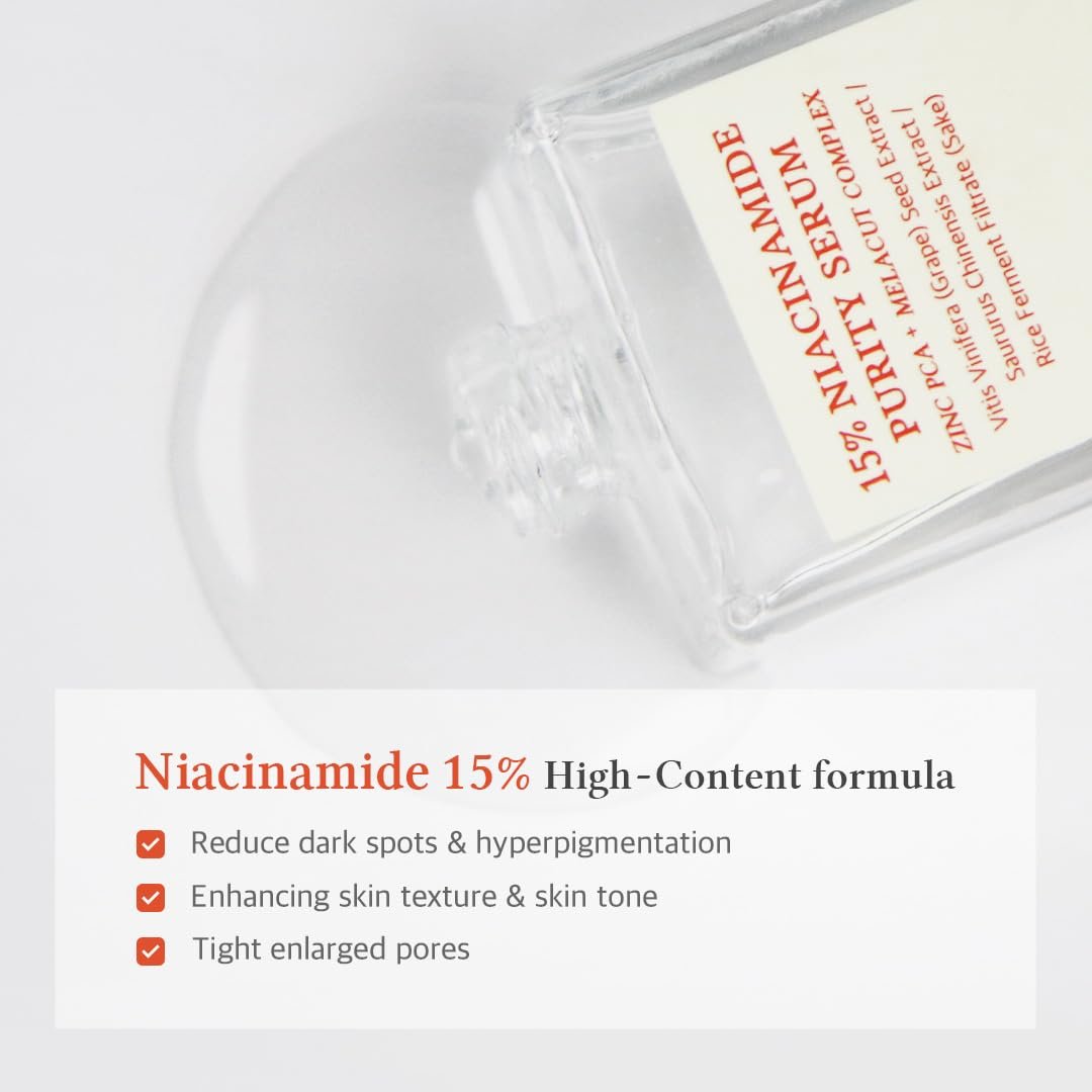 Dr.Althea 15% Niacinamide Purity Serum - Vegan Korean Skincare for Skin Tone, Texture & Pores Avelisse
