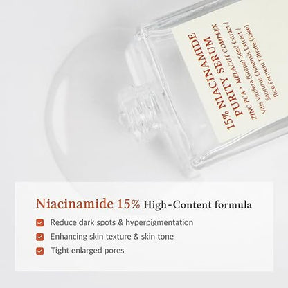 Dr.Althea 15% Niacinamide Purity Serum - Vegan Korean Skincare for Skin Tone, Texture & Pores Avelisse