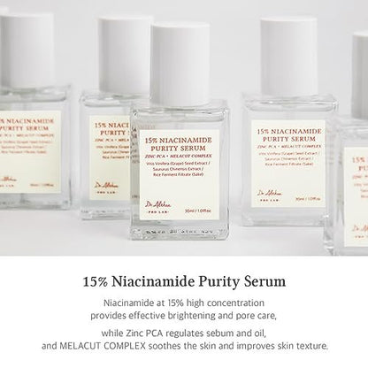 Dr.Althea 15% Niacinamide Purity Serum - Vegan Korean Skincare for Skin Tone, Texture & Pores Avelisse