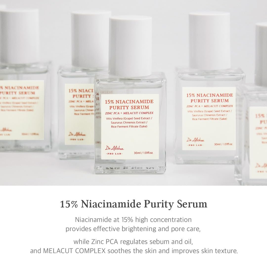 Dr.Althea 15% Niacinamide Purity Serum - Vegan Korean Skincare for Skin Tone, Texture & Pores Avelisse
