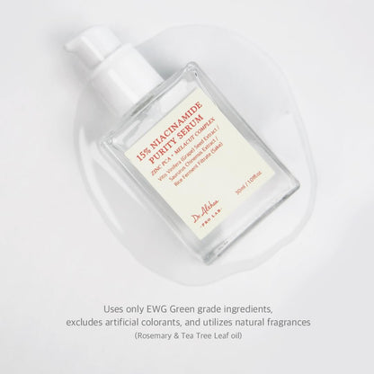 Dr.Althea 15% Niacinamide Purity Serum - Vegan Korean Skincare for Skin Tone, Texture & Pores Avelisse