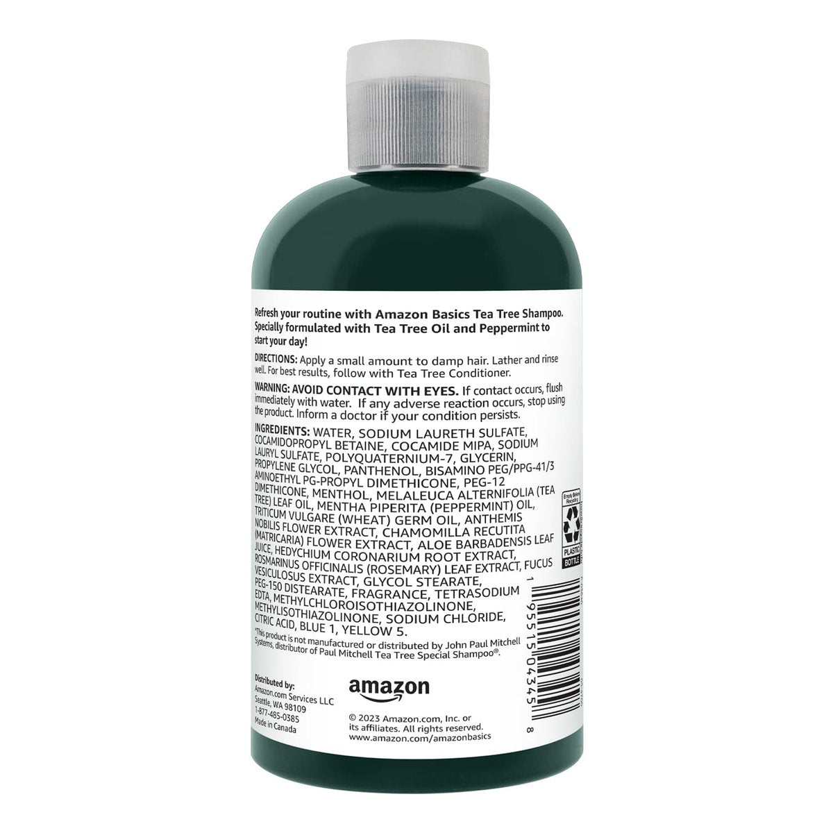 Tea Tree Oil Shampoo with Peppermint - 10.14 fl oz - görsel 3