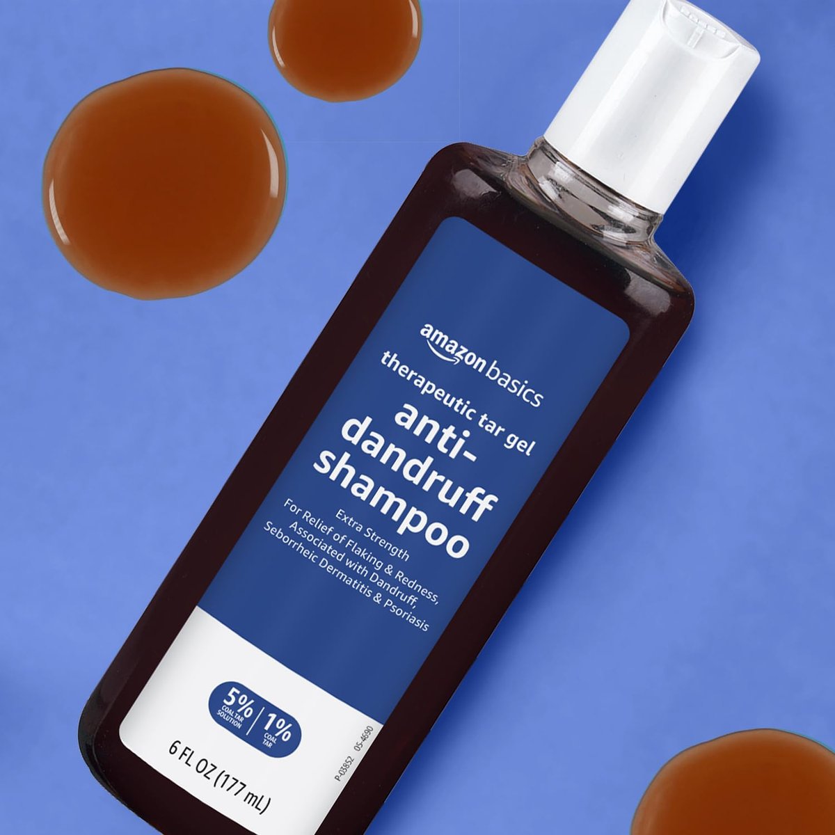 Therapeutic Coal Tar Anti-Dandruff Shampoo Extra Strength 1%, for Seborrheic Dermatitis, Psoriasis, Itching and Flaking Scalp, 6 Fl Oz - görsel 11