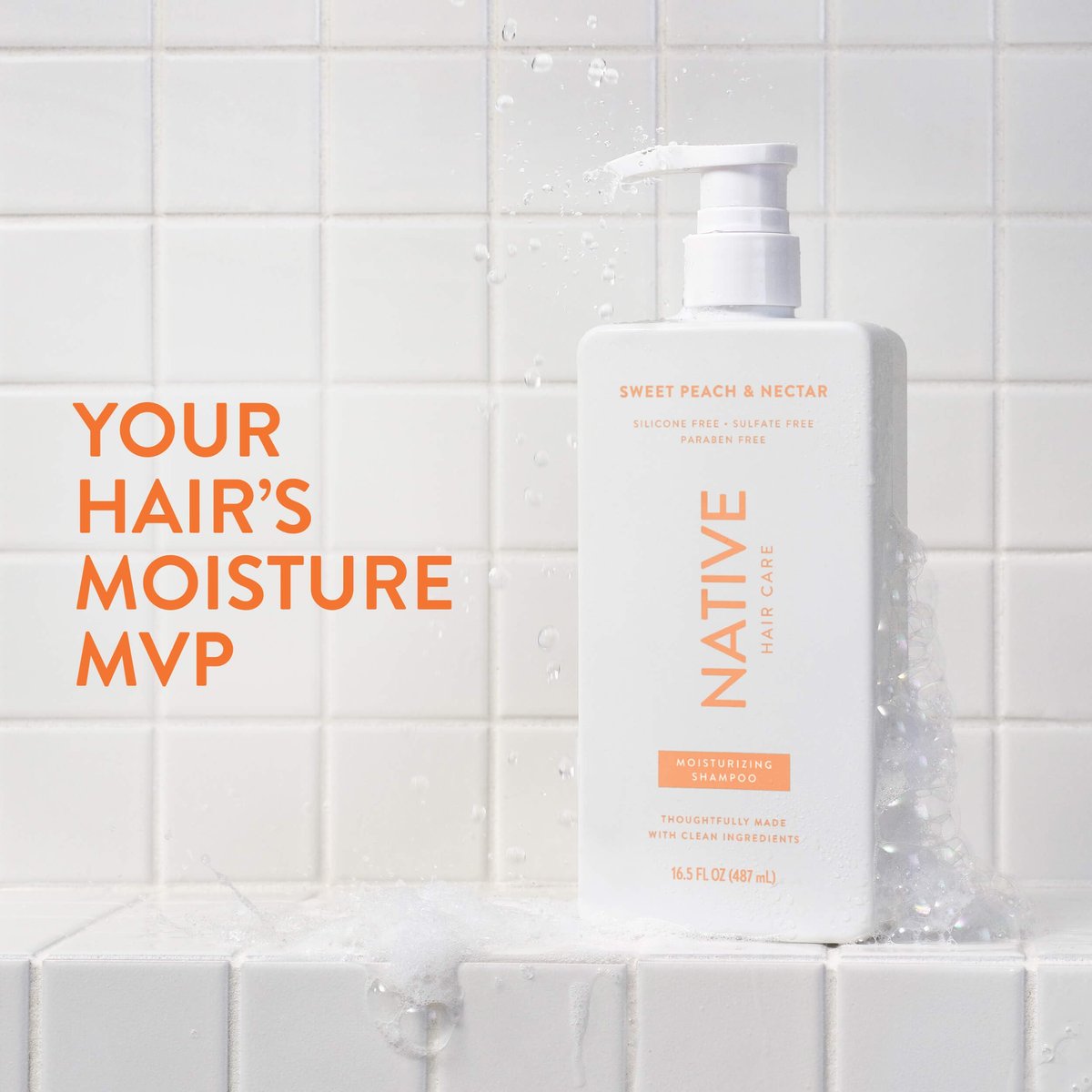 Native Moisturizing Shampoo Sweet Peach & Nectar 16.5 fl oz - görsel 4