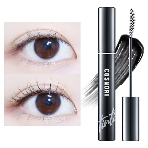 COSNORI Eyelash Tinting Serum 01 Deep Black - Korean Eyelash Boost Tinted Serum for Longer, Thicker Lashes & Brows - Lash Perm Essential - Vegan & Irritation Free, 0.3 fl.oz / 9g Avelisse