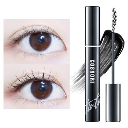 COSNORI Eyelash Tinting Serum 01 Deep Black - Korean Eyelash Boost Tinted Serum for Longer, Thicker Lashes & Brows - Lash Perm Essential - Vegan & Irritation Free, 0.3 fl.oz / 9g Avelisse
