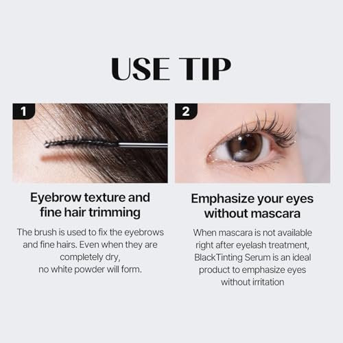 COSNORI Eyelash Tinting Serum 01 Deep Black - Korean Eyelash Boost Tinted Serum for Longer, Thicker Lashes & Brows - Lash Perm Essential - Vegan & Irritation Free, 0.3 fl.oz / 9g Avelisse