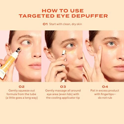 Murad Targeted Eye Depuffer – Ginseng, Lily & Caffeine Eye Cream for Brightening, Depuffing & Firming Under-Eye Bags – 0.5 Fl Oz Avelisse
