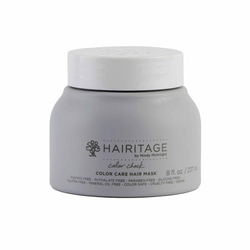 Hairitage Color Check Color Care Hair Mask for Color-Treated Hair & Dry Damaged Hair - UV Protection - Strengthening Moisture Repair - 8 fl oz Avelisse