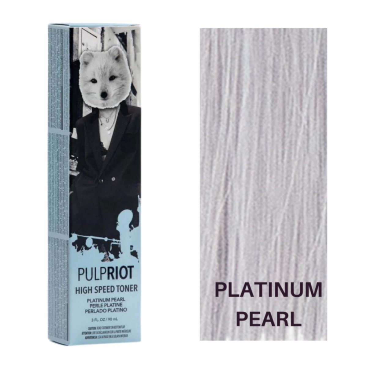 Pulp Riot High Speed Toner Platinum Pearl 3 oz - Fast Acting Hair Toner for Cool Blonde Tones - görsel 1