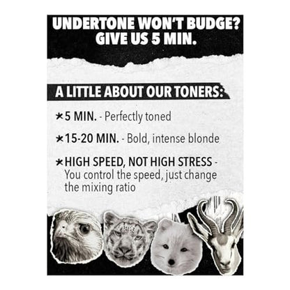 Pulp Riot High Speed Toner Platinum Pearl 3 oz - Fast Acting Hair Toner for Cool Blonde Tones