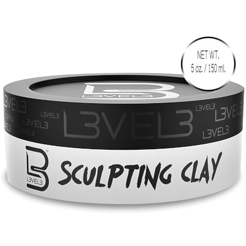 L3 Level 3 Hair Sculpting Clay – Premium Grade Hair Clay for Men, Long Lasting Hold & Natural Finish (5 oz) - görsel 16