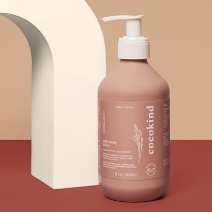 Cocokind Sake Body Lotion - Daily Lightweight Fragrance Free Moisturizer for Gentle Exfoliation & Skin Barrier Support, 12 Fl Oz Avelisse