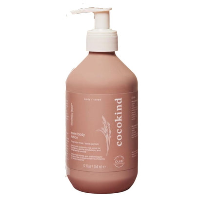 Cocokind Sake Body Lotion - Daily Lightweight Fragrance Free Moisturizer for Gentle Exfoliation & Skin Barrier Support, 12 Fl Oz Avelisse