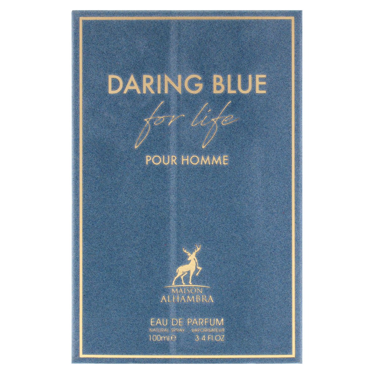 Daring Blue For Life by Maison Alhambra - 3.4 oz Eau de Parfum Spray for Men - görsel 9