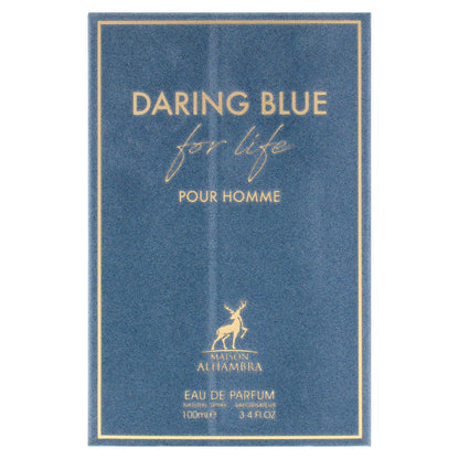 Daring Blue For Life by Maison Alhambra - 3.4 oz Eau de Parfum Spray for Men