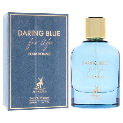 Daring Blue For Life by Maison Alhambra - 3.4 oz Eau de Parfum Spray for Men - görsel 6