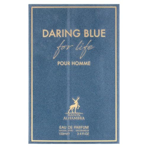 Daring Blue For Life by Maison Alhambra - 3.4 oz Eau de Parfum Spray for Men - görsel 10