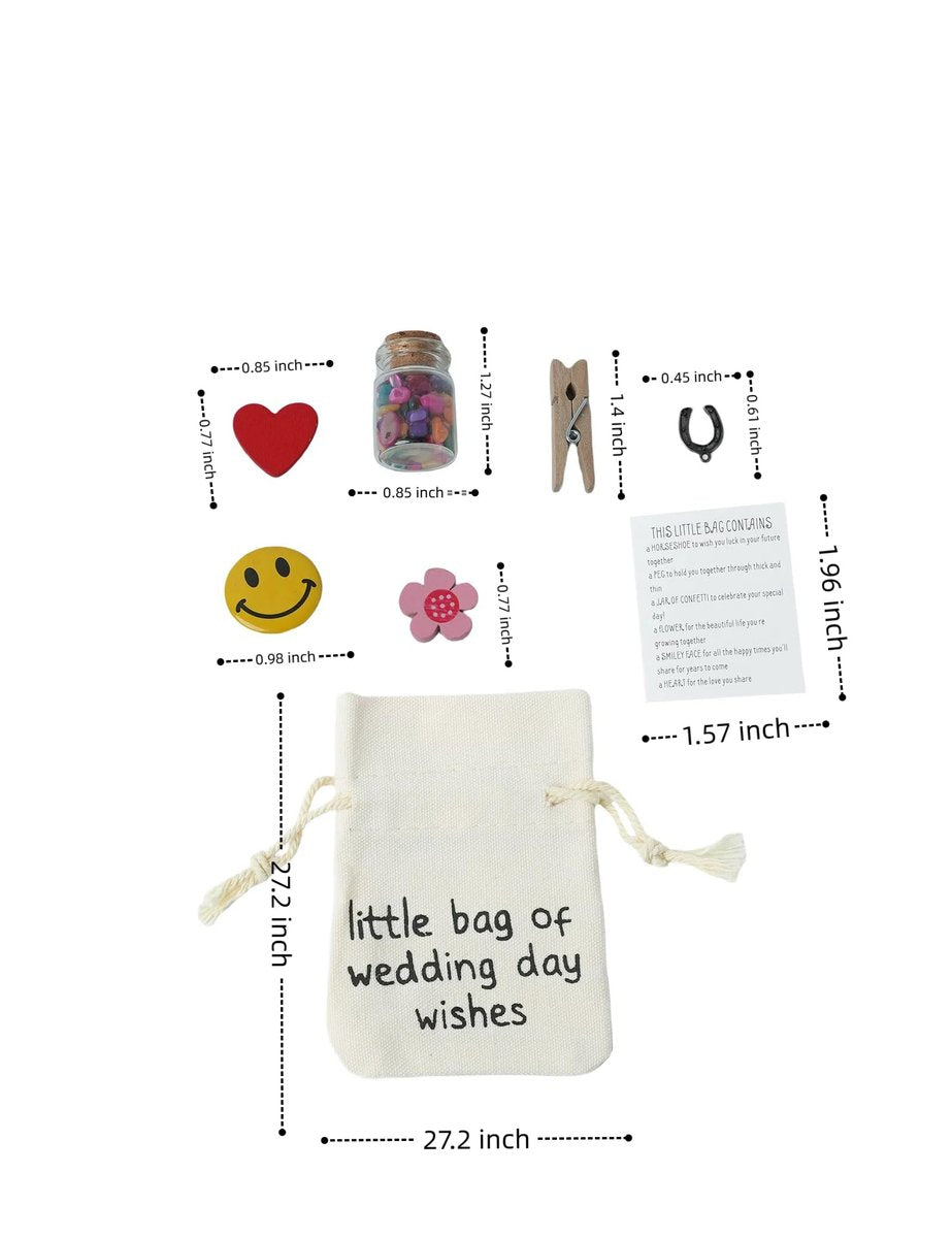 Cute Wedding Day Gifts for Bride from Best Friend - Bride Gifts, Wedding Card, Wedding Blessing Souvenirs, Beautiful Souvenirs for Honeymooner - görsel 9