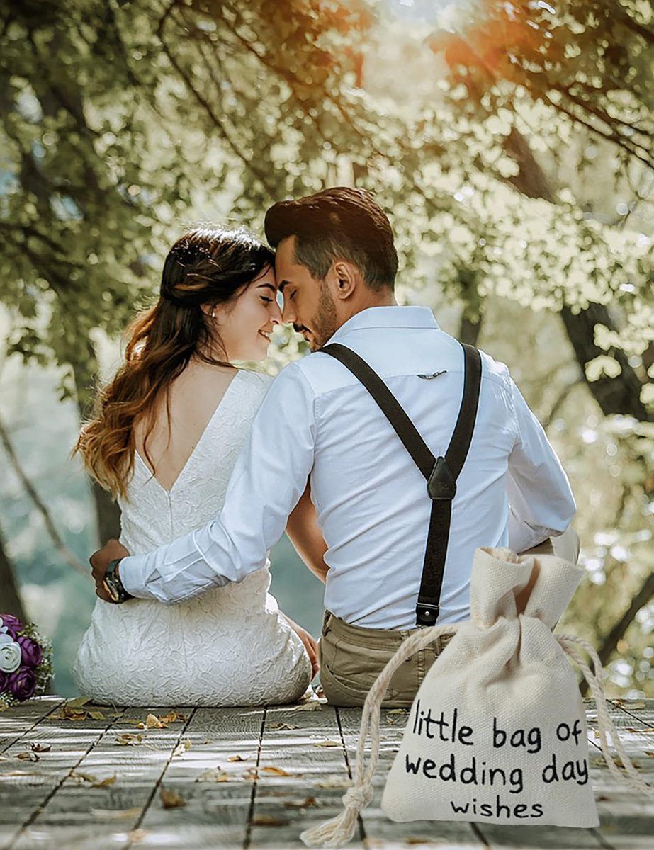 Cute Wedding Day Gifts for Bride from Best Friend - Bride Gifts, Wedding Card, Wedding Blessing Souvenirs, Beautiful Souvenirs for Honeymooner - görsel 13