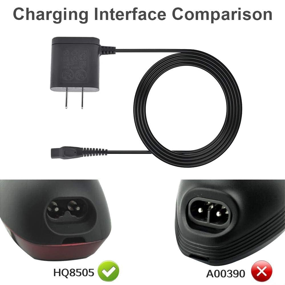 Replacement Charger for Philips Norelco HQ8505 7000 5000 3000 Series & mg7750 Electric Shaver Razor Multigroom Beard Trimmer Power Supply Cord - görsel 3