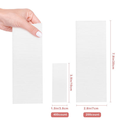 EWVVSS 600-Count Non Woven Wax Strips for Hair Removal - Body and Facial Epilating Wax Strips for Legs, Face, Chest, Back, and Bikini