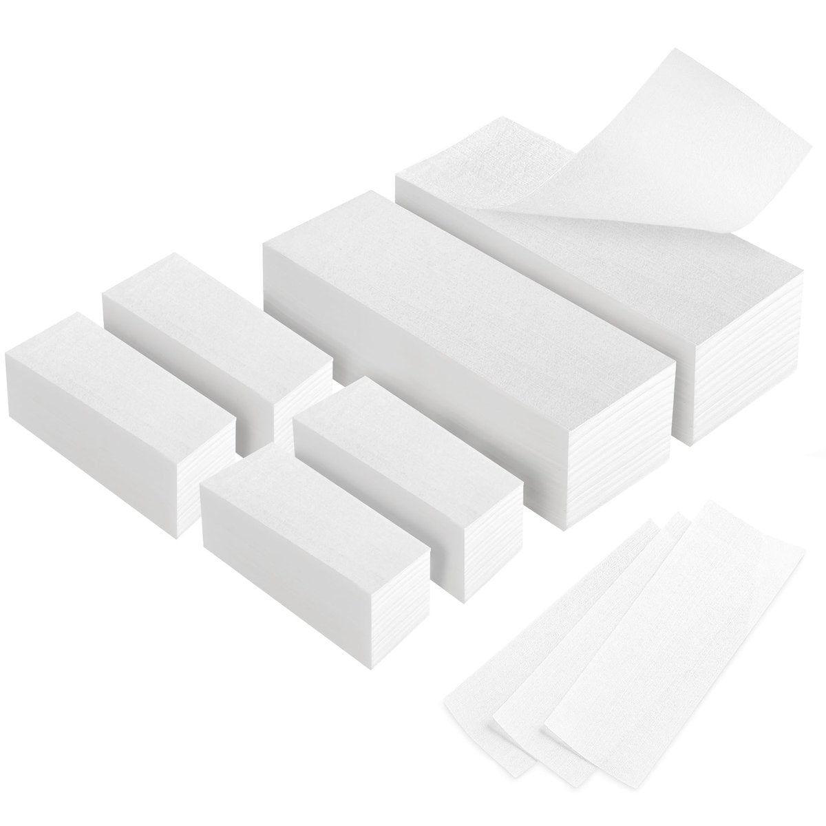 EWVVSS 600-Count Non Woven Wax Strips for Hair Removal - Body and Facial Epilating Wax Strips for Legs, Face, Chest, Back, and Bikini - görsel 1