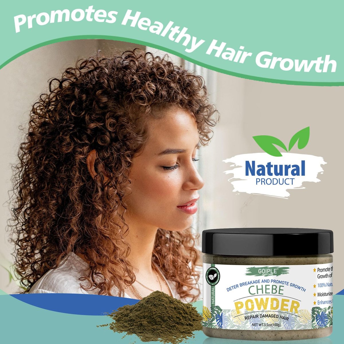 WOZUTUNT Organic African Chebe Powder for Enhanced Hair Growth, Strength & Long Moisturized Hair - 3.5 oz - görsel 15
