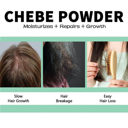 WOZUTUNT Organic African Chebe Powder for Enhanced Hair Growth, Strength & Long Moisturized Hair - 3.5 oz
